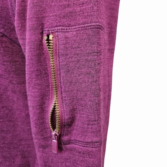 Athleta Dasher Wool Fushia Sheath Dress Long Sleeve Size Large Women's - Picture 5 of 12